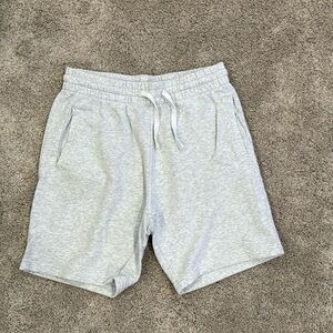Divided H&M basic sweat shorts. Light grey and size large.